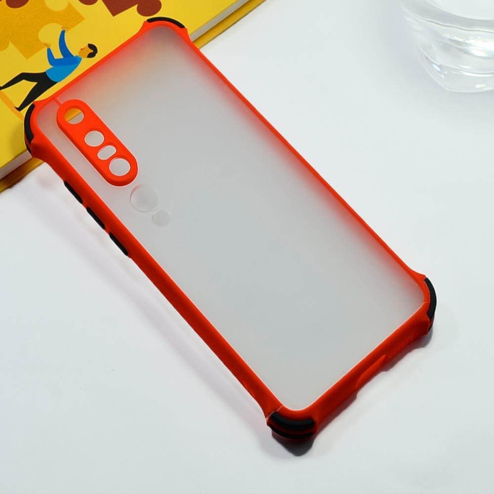 Shockproof Smoke Case For Mi 10 Pro Mobile Cover Red Onezeros.in
