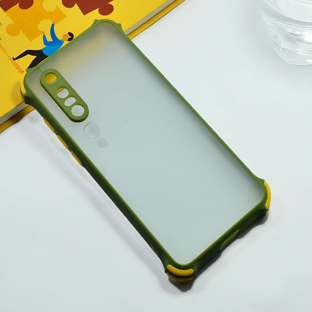 Shockproof Smoke Case For Mi 10 Pro Mobile Cover Army Green Onezeros.in