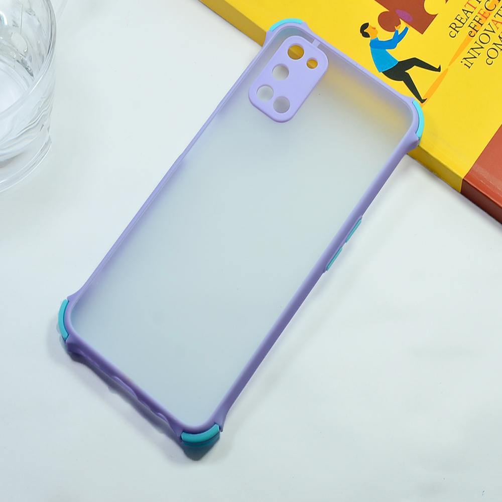 Shockproof Smoke Case For OPPO A52 Mobile Cover Purple Onezeros.in
