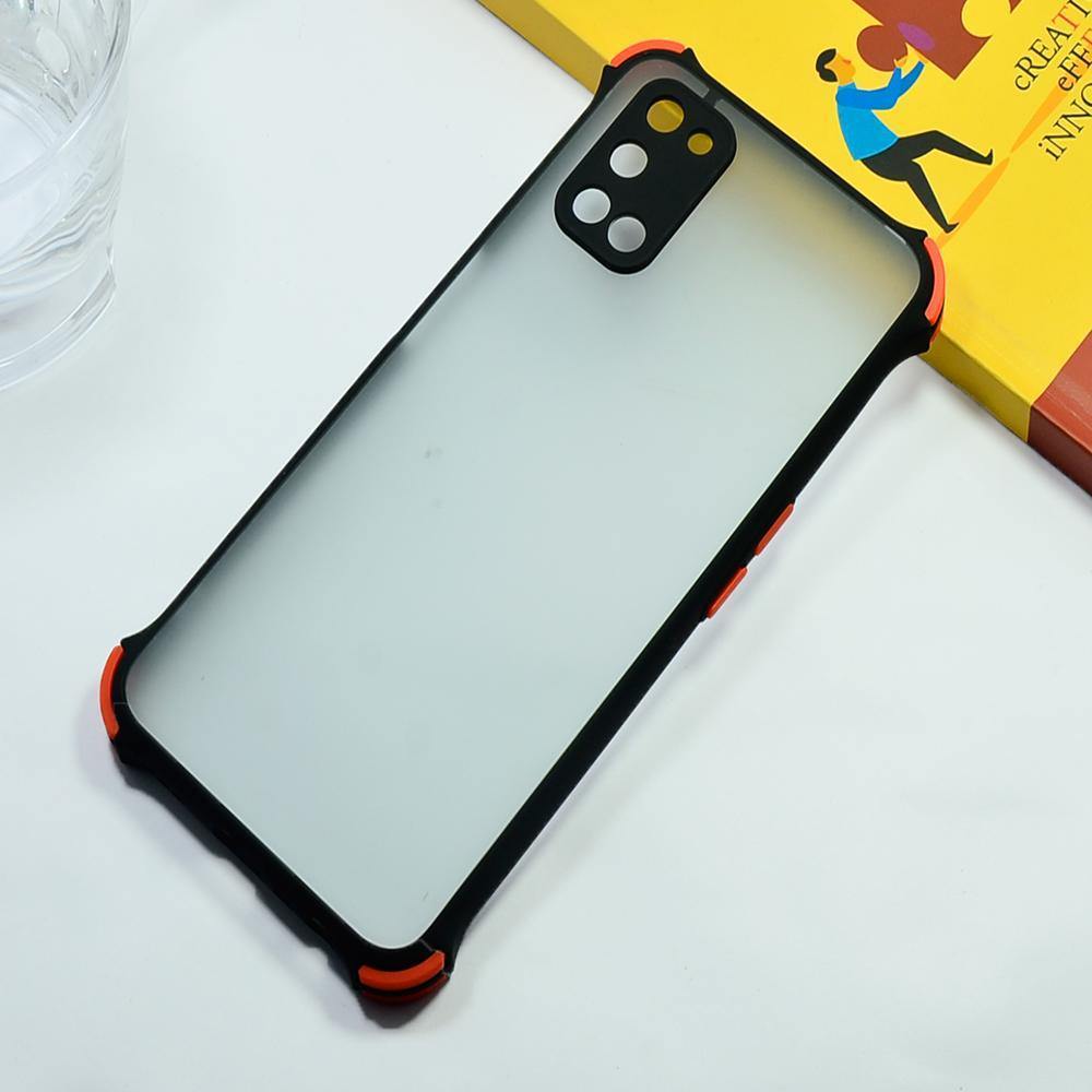Shockproof Smoke Case For OPPO A52 Mobile Cover Black Onezeros.in