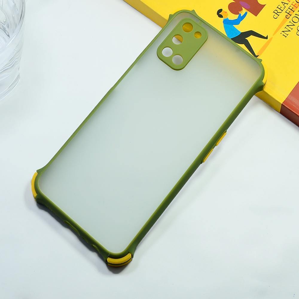 Shockproof Smoke Case For OPPO A52 Mobile Cover Army Green Onezeros.in