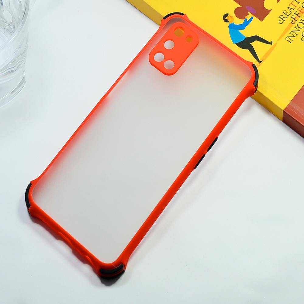 Shockproof Smoke Case For OPPO A52 Mobile Cover Red Onezeros.in