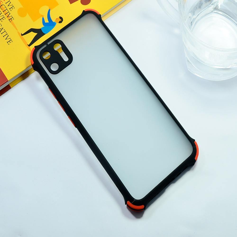 Shockproof Smoke Case For Realme C11 Mobile Cover Black Onezeros.in