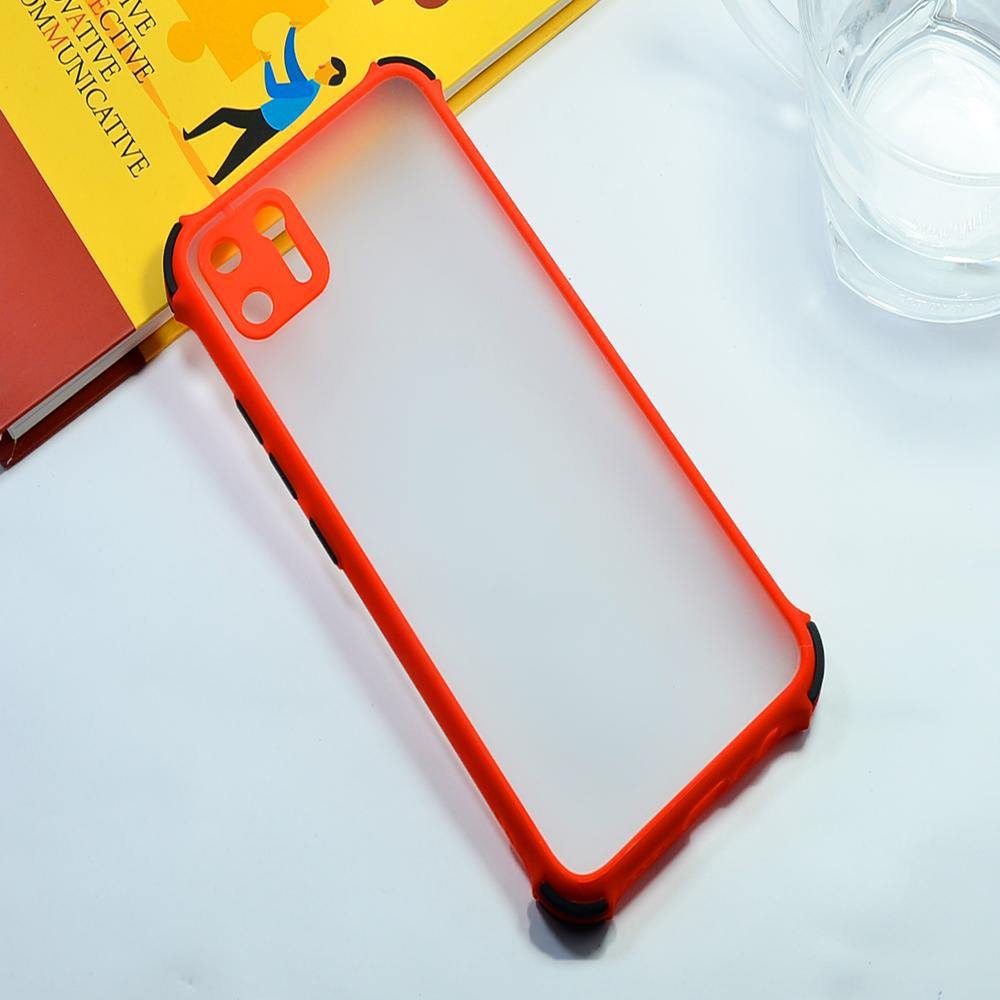 Shockproof Smoke Case For Realme C11 Mobile Cover Red Onezeros.in