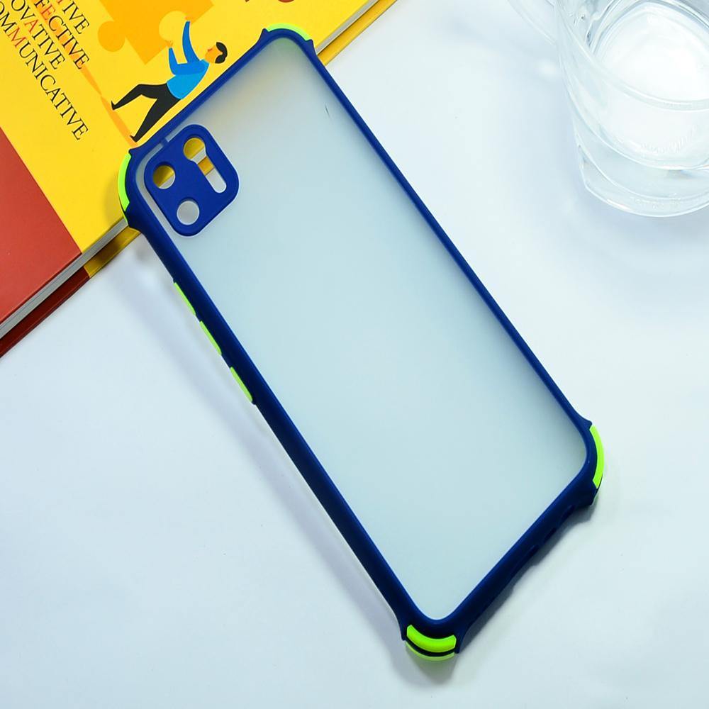 Shockproof Smoke Case For Realme C11 Mobile Cover Blue Onezeros.in