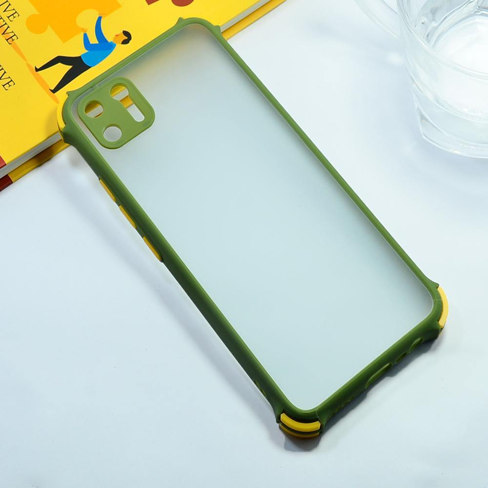 Shockproof Smoke Case For Realme C11 Mobile Cover Army Green Onezeros.in