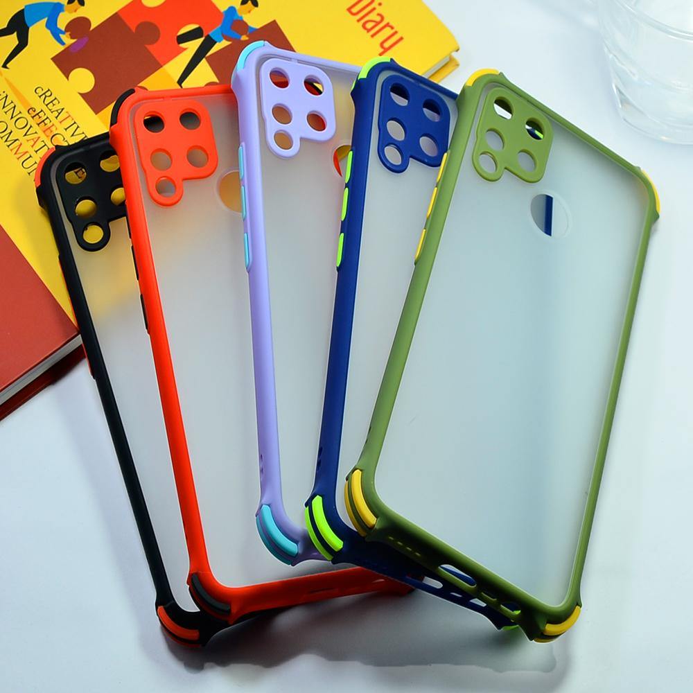 Shockproof Smoke Case For Realme C15 Mobile Cover Onezeros.in