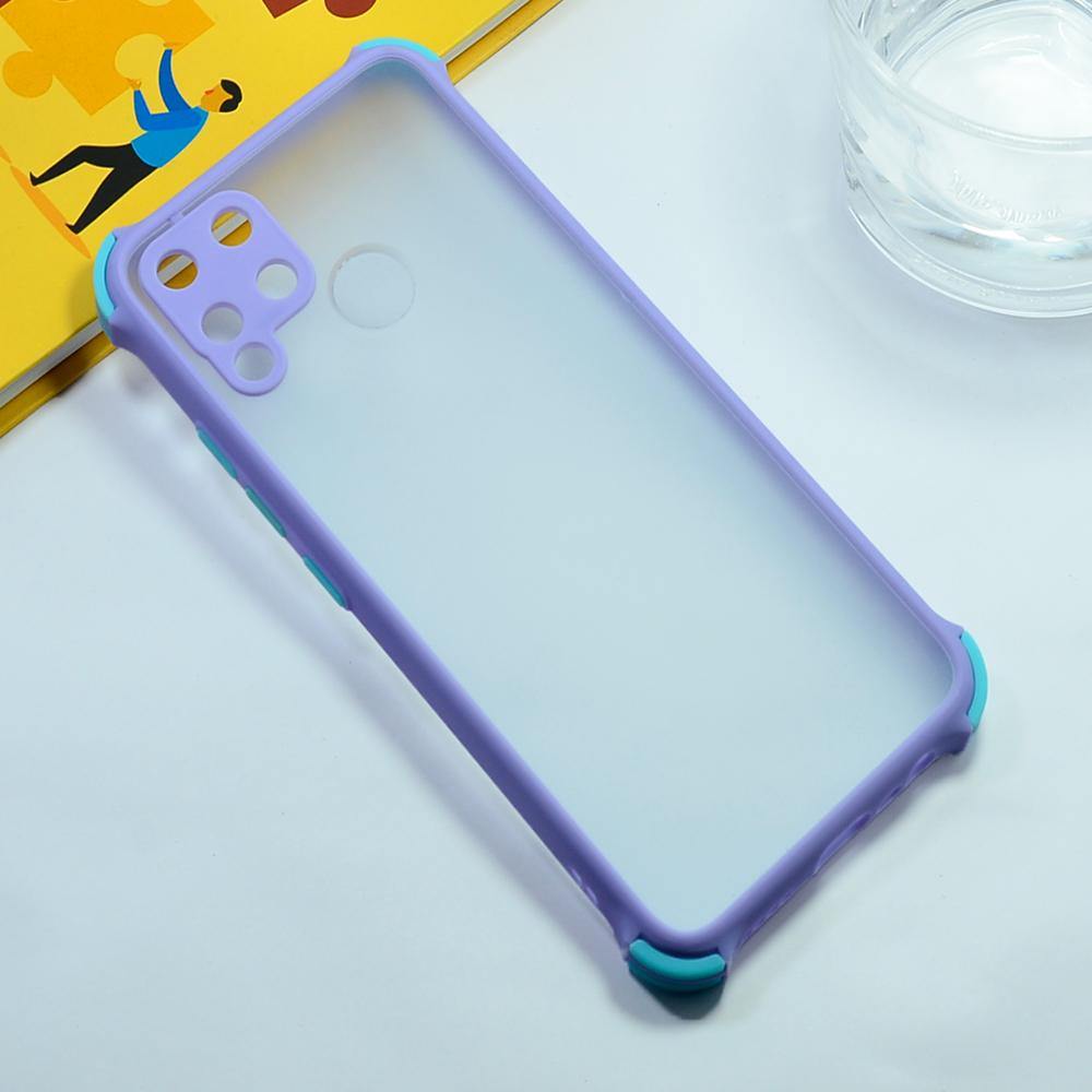 Shockproof Smoke Case For Realme C15 Mobile Cover Pebble Onezeros.in