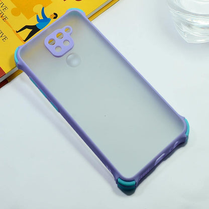 Shockproof Smoke Case For Redmi Note 9 Mobile Cover Pebble Onezeros.in