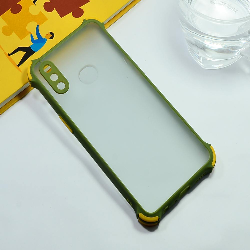 Shockproof Smoke Case For Samsung Galaxy A10s Mobile Cover Army Green Onezeros.in