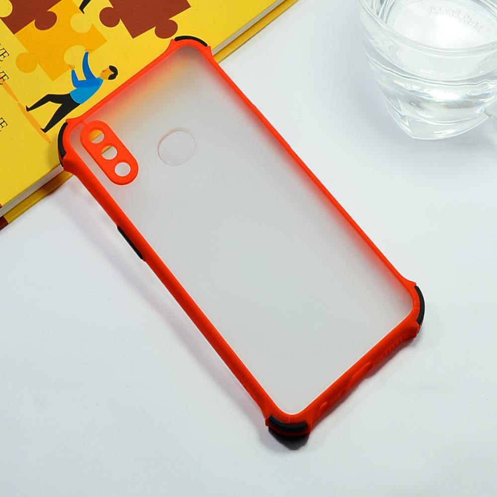Shockproof Smoke Case For Samsung Galaxy A10s Mobile Cover Red Onezeros.in