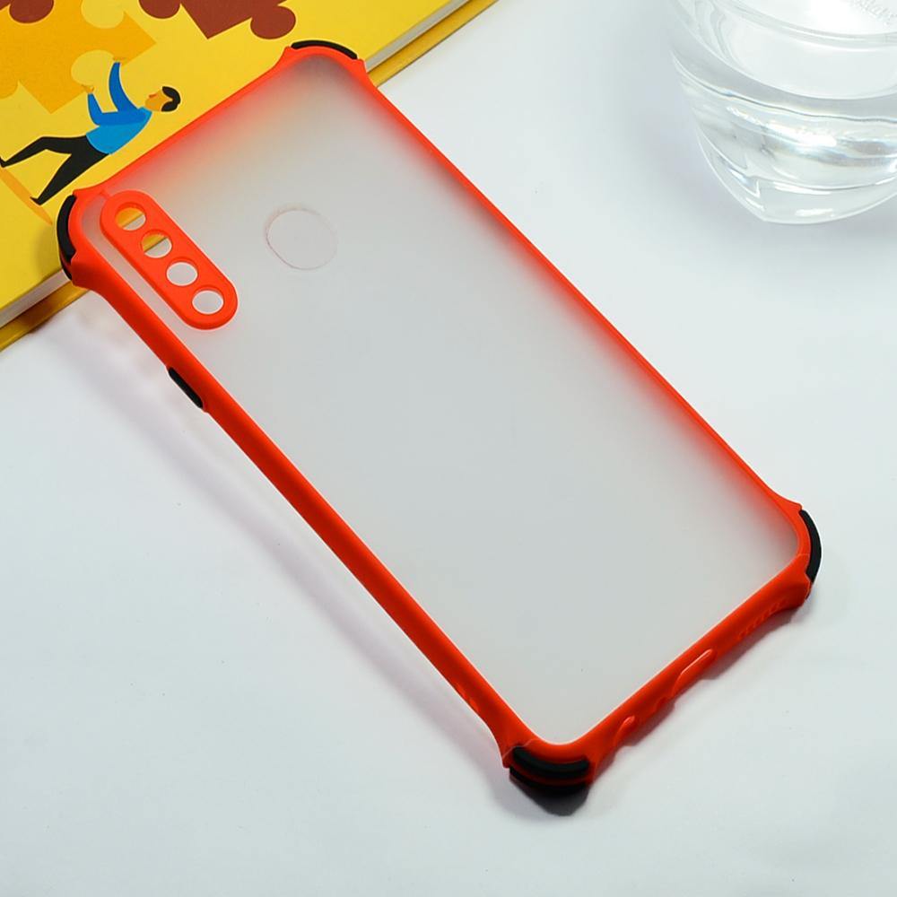 Shockproof Smoke Case For Samsung Galaxy A20s Mobile Cover Red Onezeros.in
