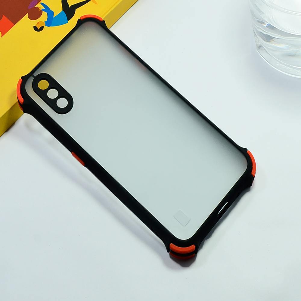 Shockproof Smoke Case For Samsung Galaxy M01 Mobile Cover Black Onezeros.in