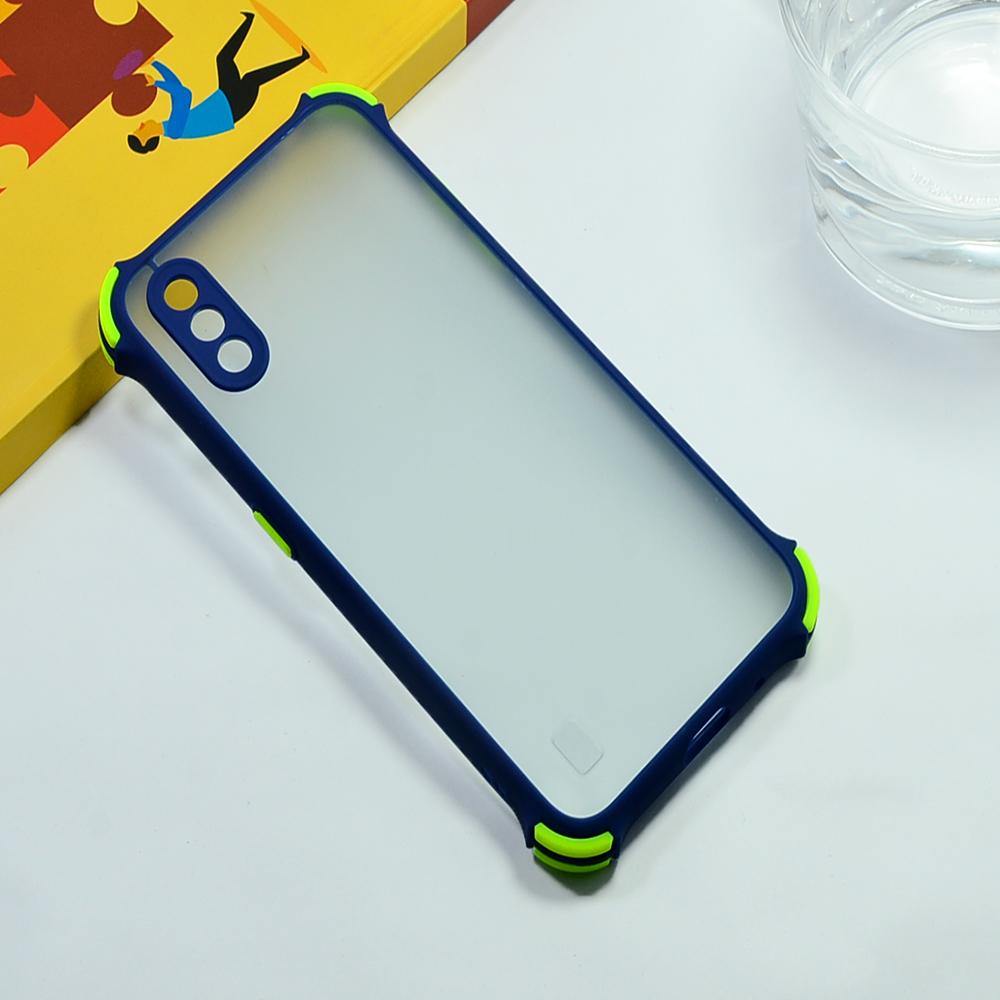 Shockproof Smoke Case For Samsung Galaxy M01 Mobile Cover Blue Onezeros.in