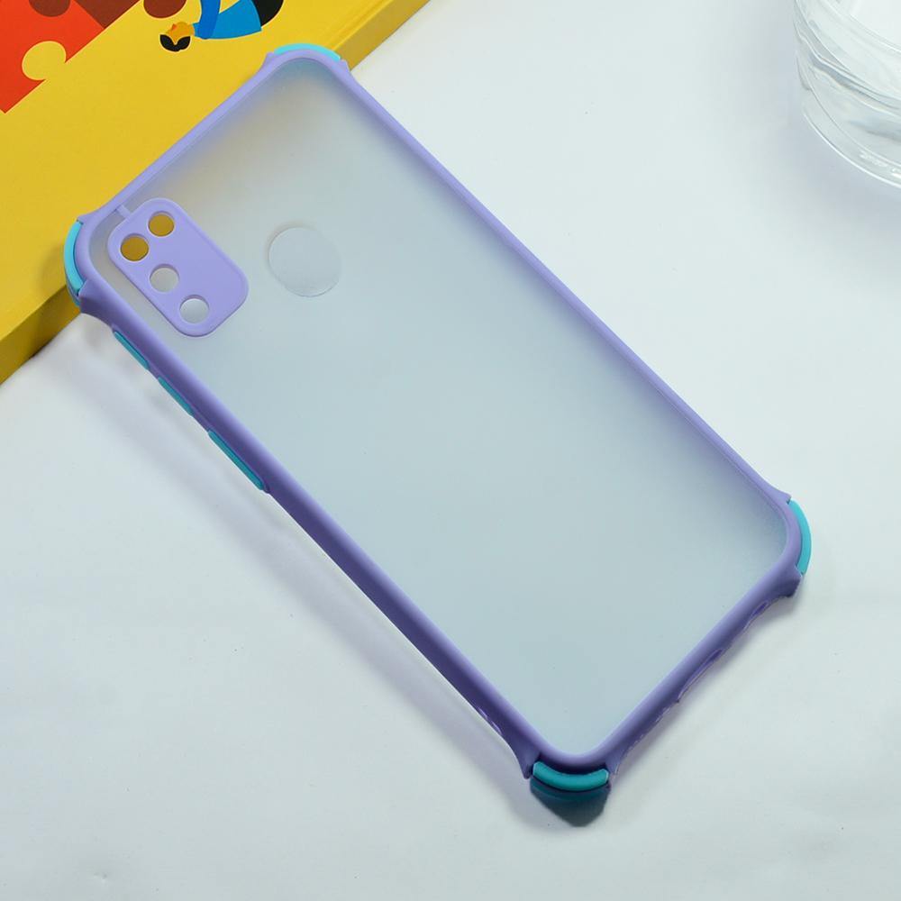Shockproof Smoke Case For Samsung Galaxy M30s/M21 Mobile Cover Pebble Onezeros.in