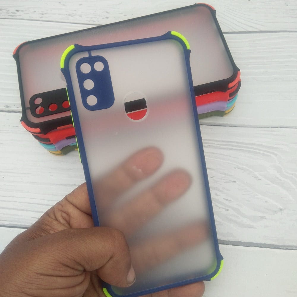 Shockproof Smoke Case For Samsung Galaxy M30s/M21 Mobile Cover Onezeros.in