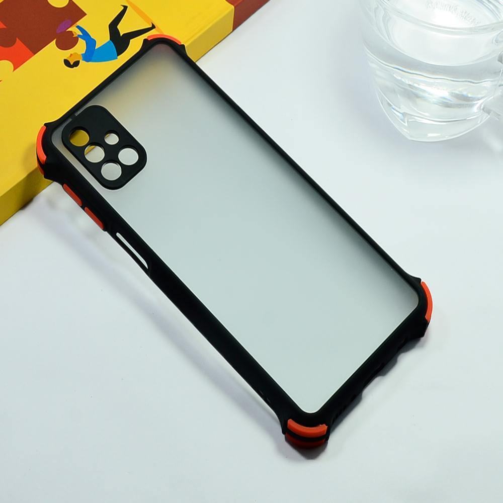 Shockproof Smoke Case For Samsung Galaxy M31s Mobile Cover Black Onezeros.in