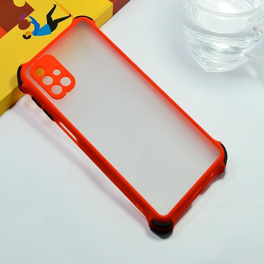 Shockproof Smoke Case For Samsung Galaxy M31s Mobile Cover Red Onezeros.in