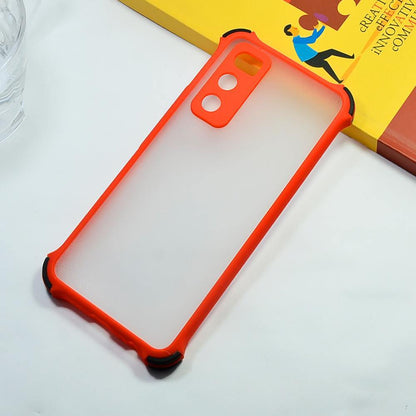 Shockproof Smoke Case For Vivo V20 SE Mobile Cover Red Onezeros.in