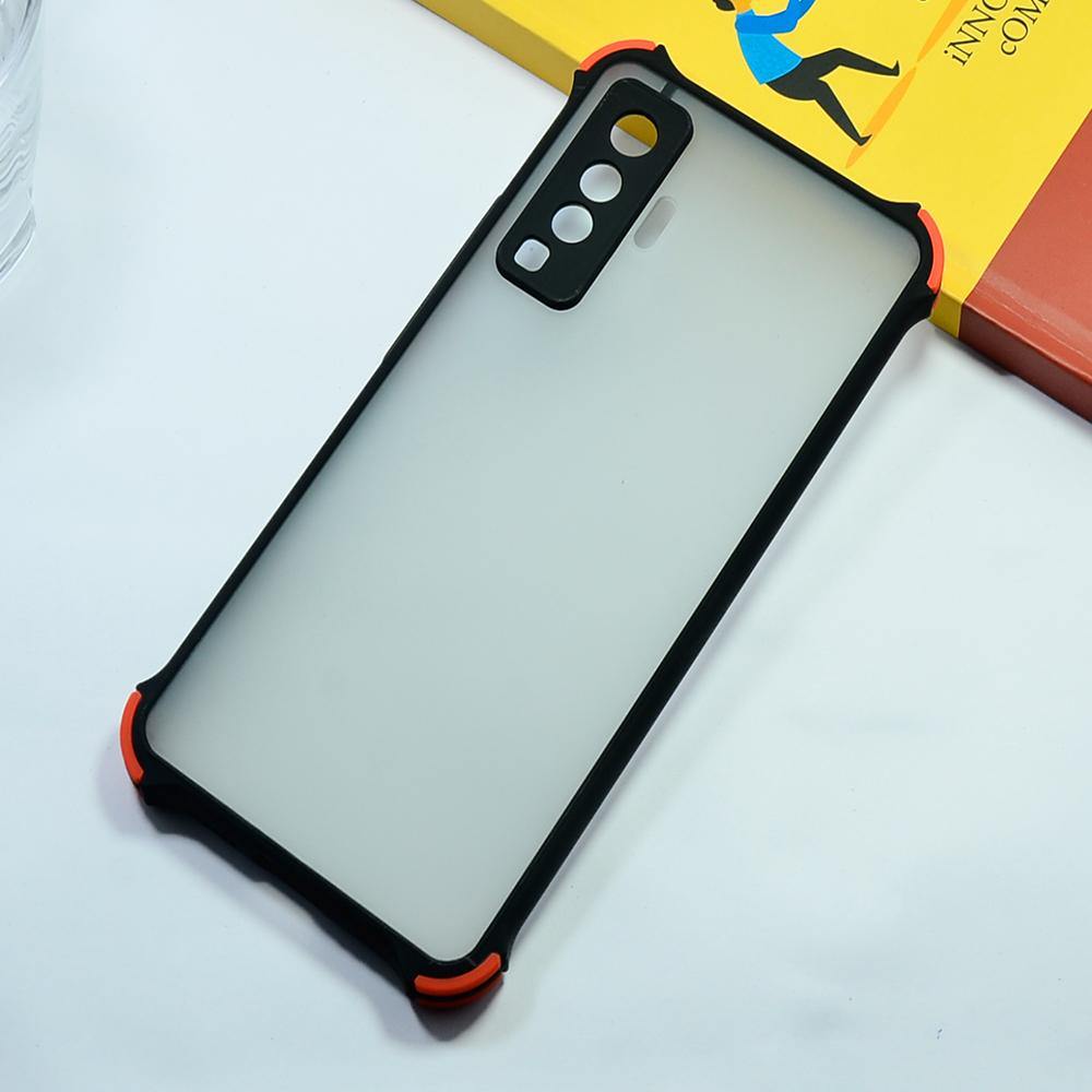Shockproof Smoke Case For Vivo X50 Mobile Cover Black Onezeros.in