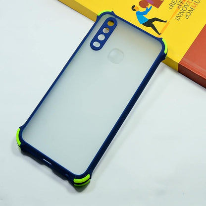 Shockproof Smoke Case For Vivo Y12/Y15/Y17 Mobile Cover Blue Onezeros.in
