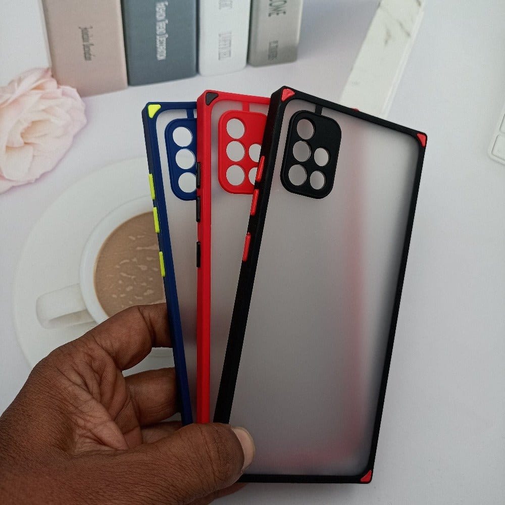 Square Smoke Case for Samsung Galaxy A51 Mobile Back Cover Onezeros.in