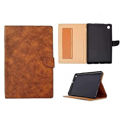 Synthetic Leather Tab Flip Cover for NOKIA T20 Tab Case Brown Onezeros.in