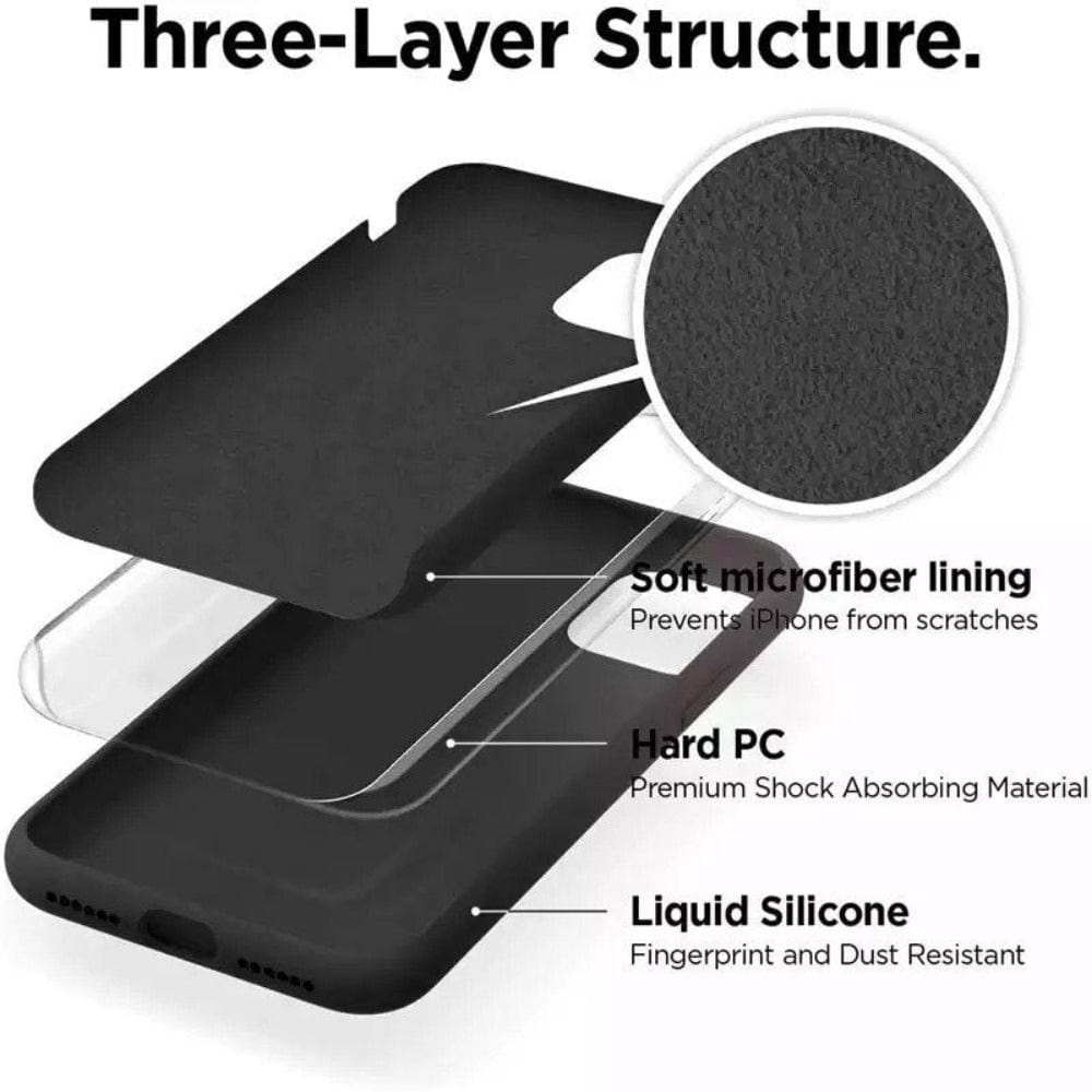 Thick Quality Liquid Silicone Phone Case for Vivo Y31s/Y72 Onezeros.in