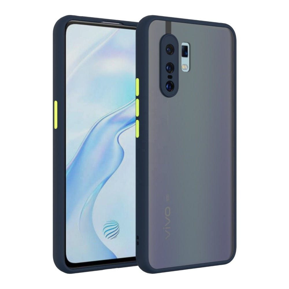 Translucent Frosted Smoke Mobile Cover for Vivo X30 Pro Camera Protection Phone Case Royal Blue Onezeros.in