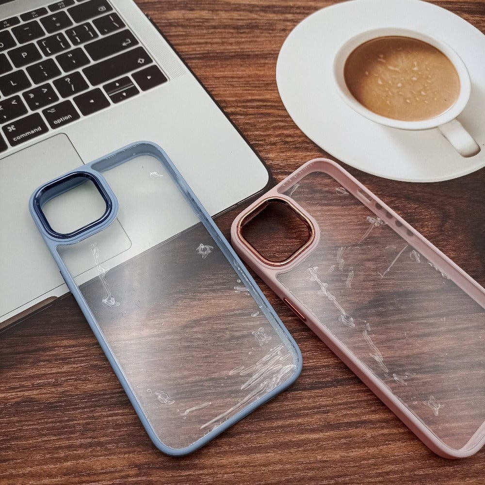 Transparent Design Case For iPhone 11 Electroplating Camera Phone Cover Onezeros.in