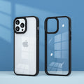 Transparent Design Case For iPhone 14 Plus Electroplating Camera Phone Cover Black Onezeros.in