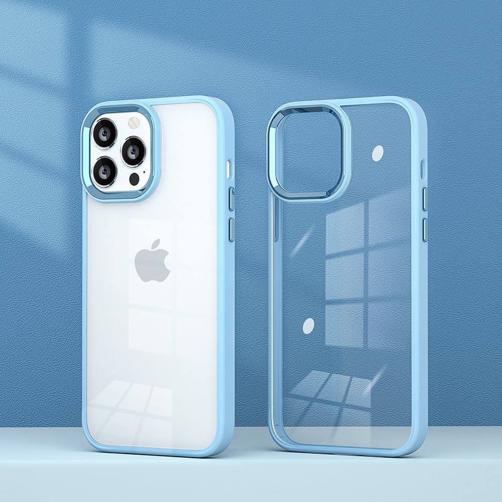 Transparent Design Case For OnePlus 10T 5G Electroplating Camera Phone Cover Cyan Onezeros.in