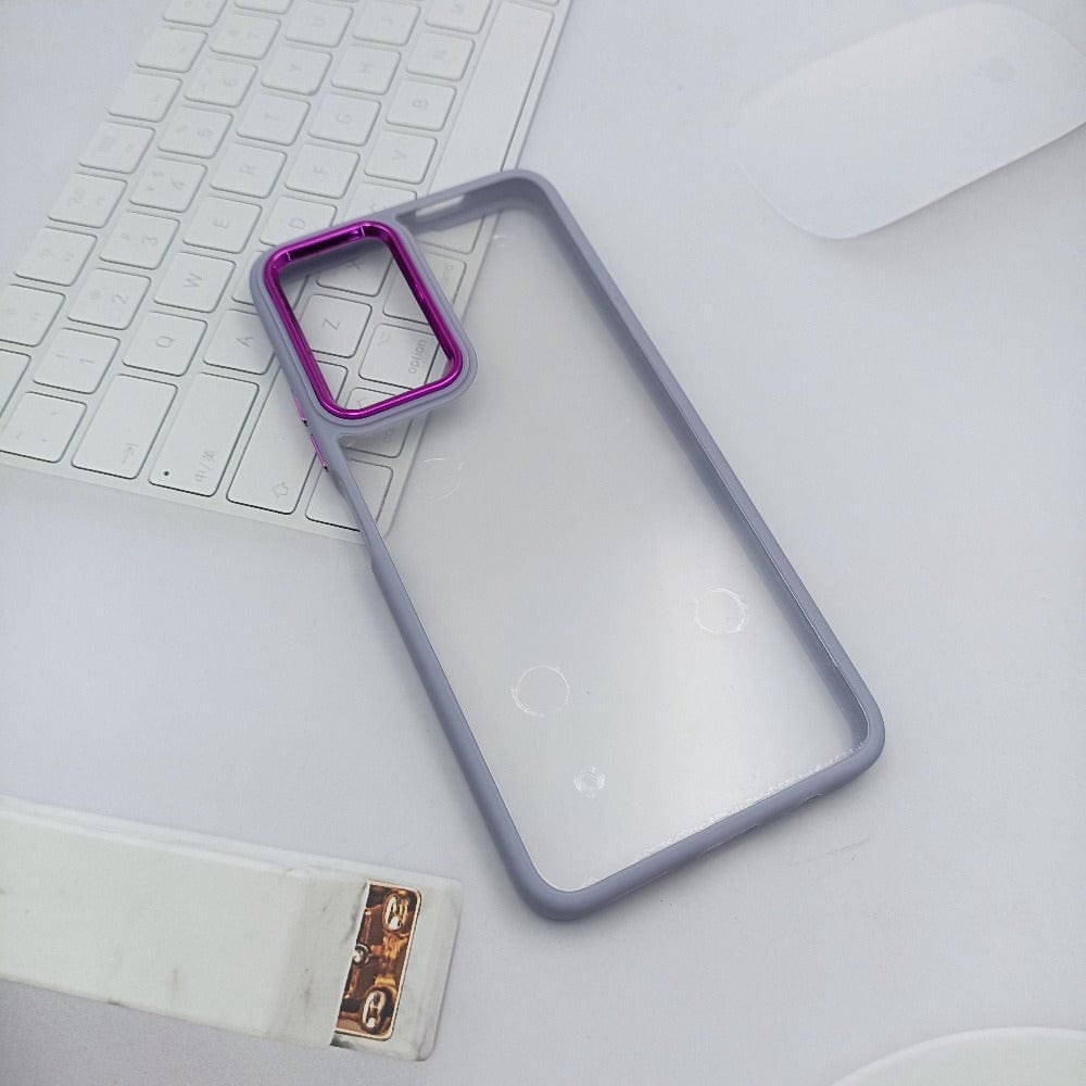 Electroplating Camera Frame Cell Phone Case for POCO M4 Pro 5G Back Cover