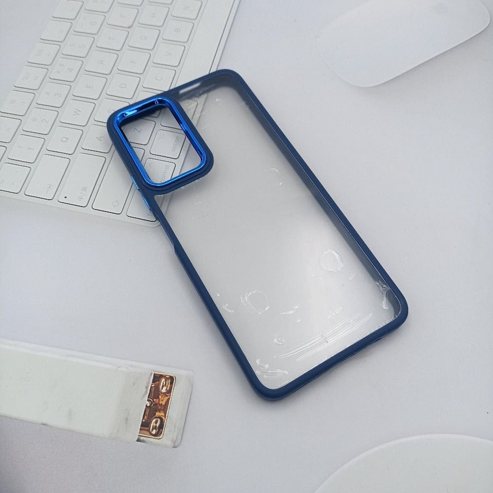Transparent Design Case For POCO M4 Pro 5G Electroplating Camera Phone Cover Blue Onezeros.in