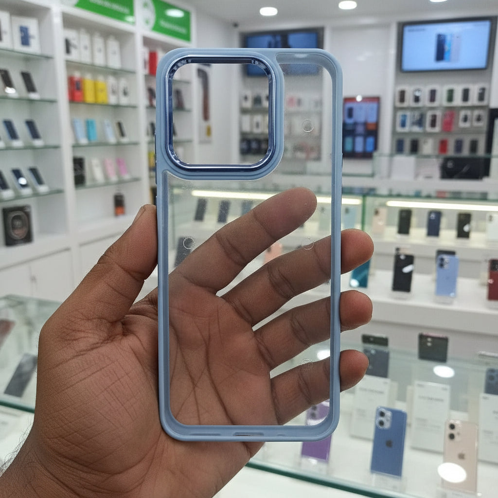 Transparent Design Case For Redmi 10A Electroplating Camera Phone Cover Cyan Onezeros.in
